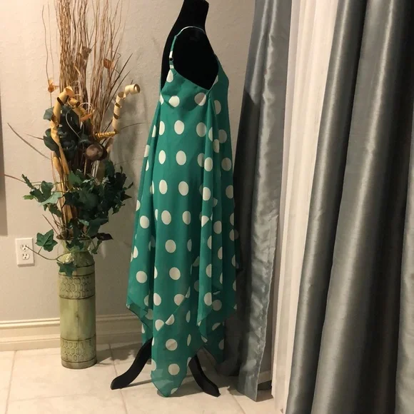 Mlle Gabrielle Green Spaghetti Strap Dress - Picture 3 of 6